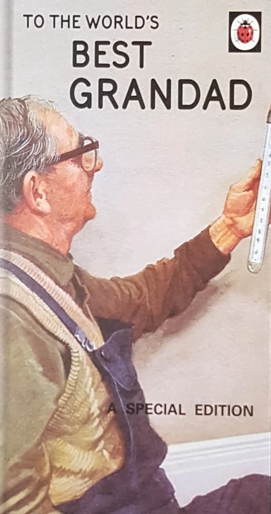 Birthday Card - Grandad / A Man With Glasses Holding A Thermometer