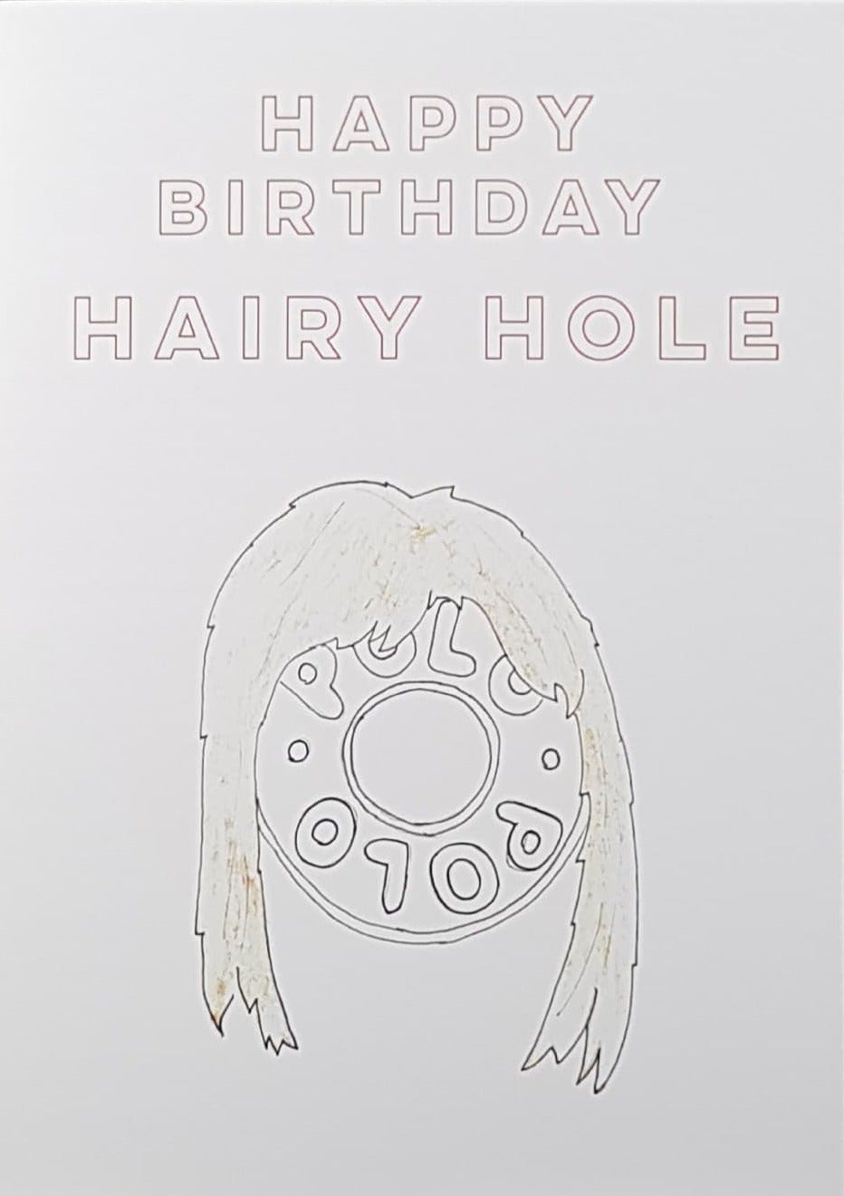 Dublin Card Company - A Hairy Hole (Birthday)