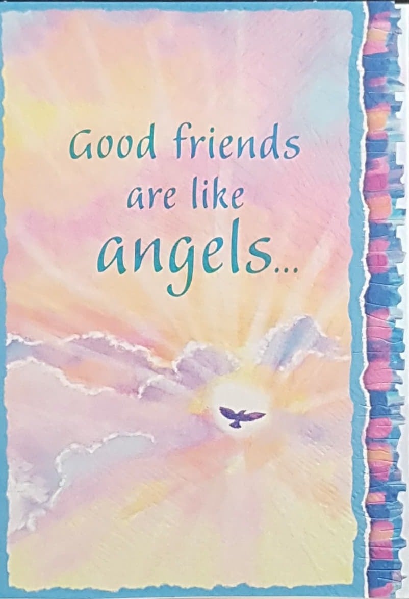 Blue Mountain Arts Card - Good Friends Are Like Angels...