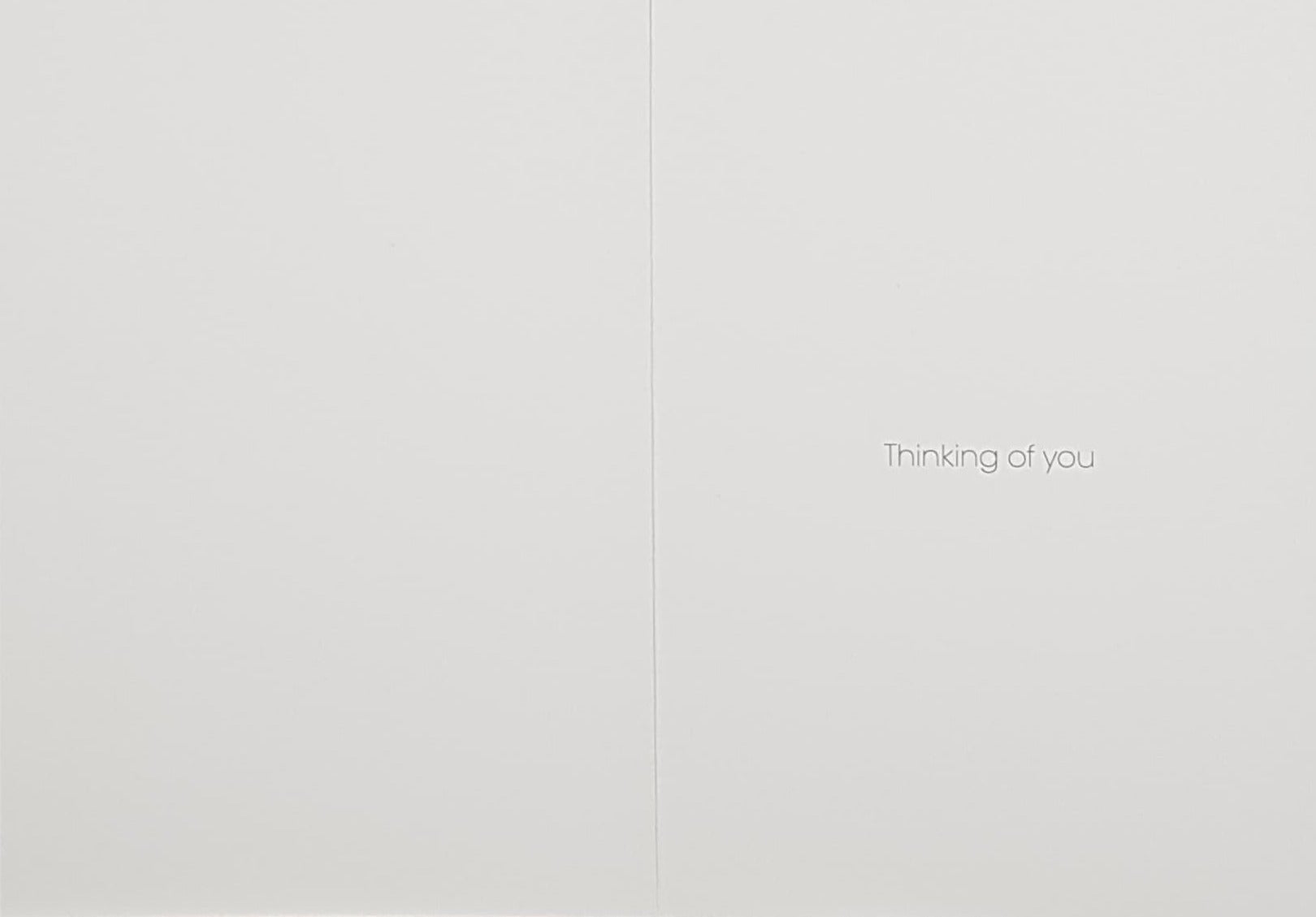 Sympathy Card - Drooping Purple & White Flowers