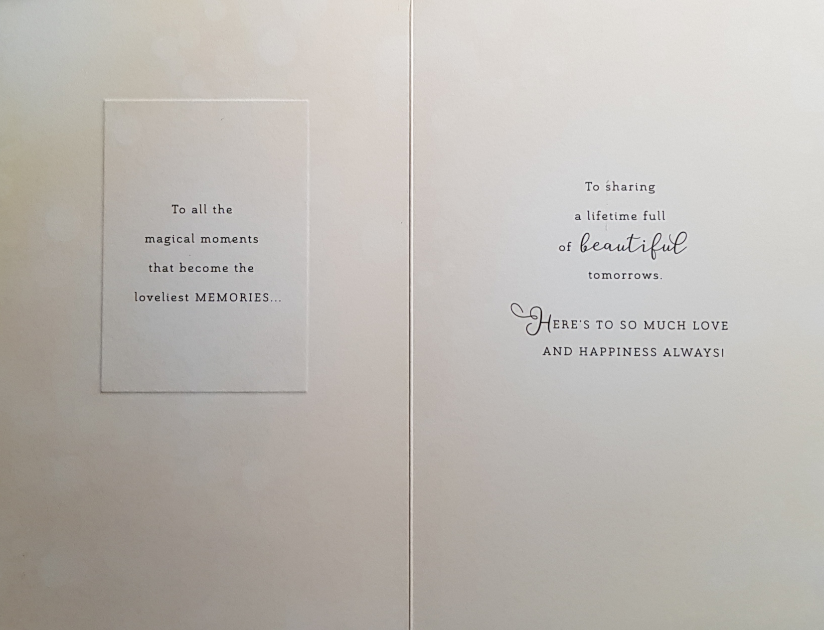 Wedding Card - A Photograph Of Champagne Glasses