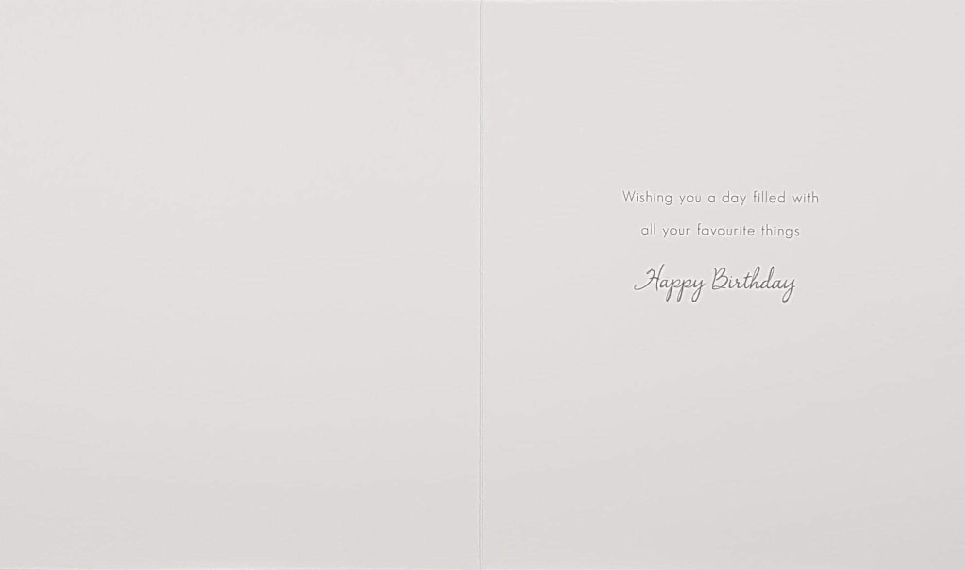 Birthday Card - Sister / Colourful Flowers With A Gold Motive