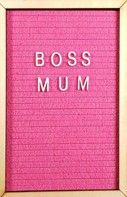 Mum Mothers Day Card - Boss Mum & Gold Frame