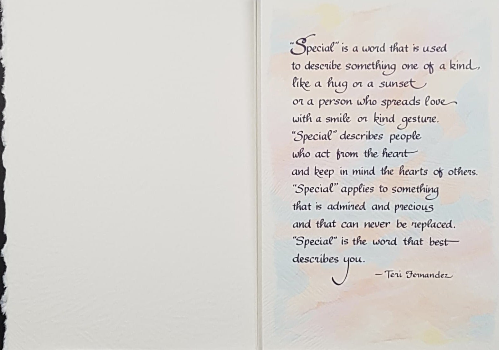 Blue Mountain Arts Card - ''Special'' Is The Word That Best Describes You