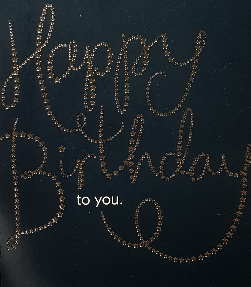 Birthday Card - General / A Gold Star Font