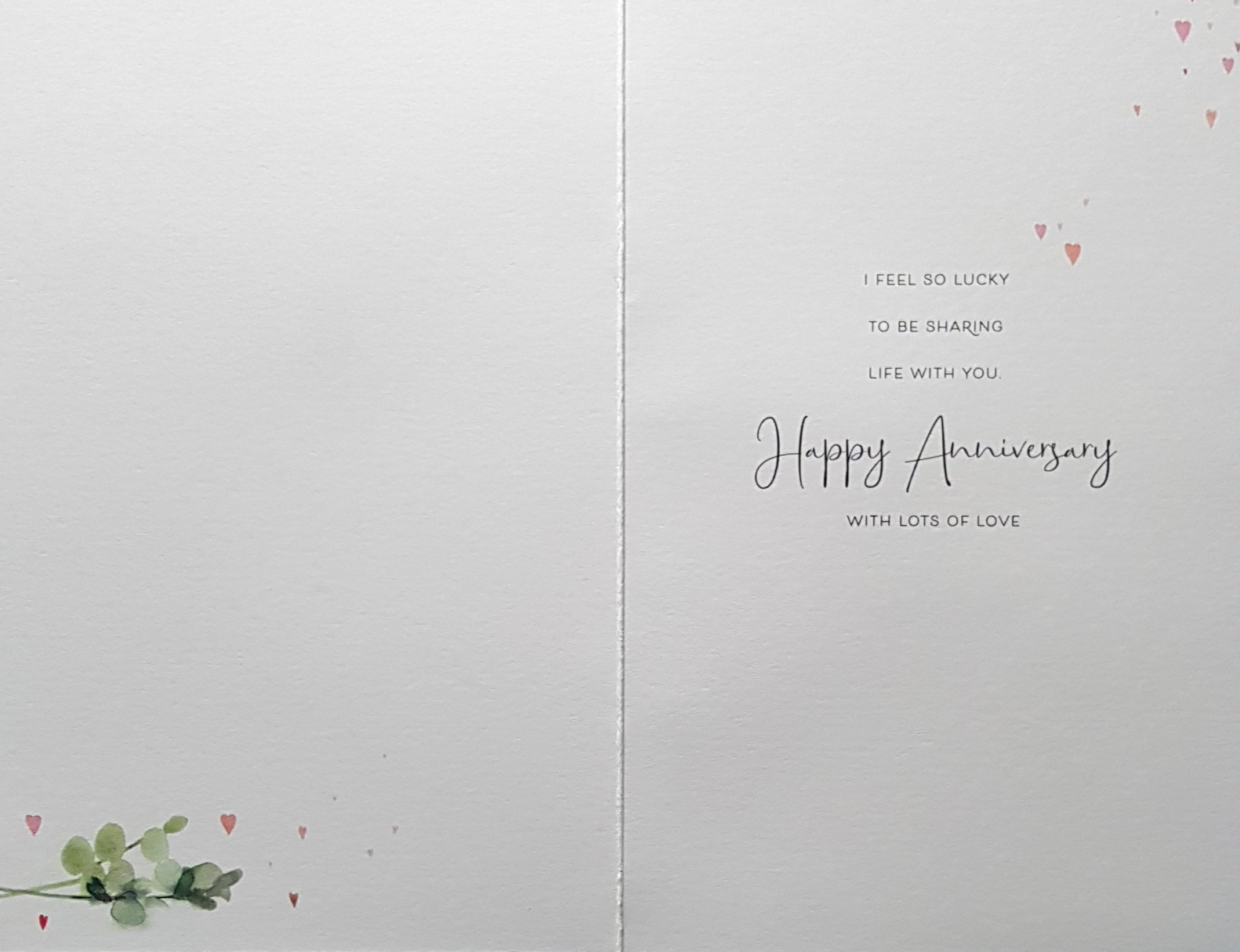 Anniversary Card - Husband / A Champagne Bottle & Glasses With A Sealed Letter
