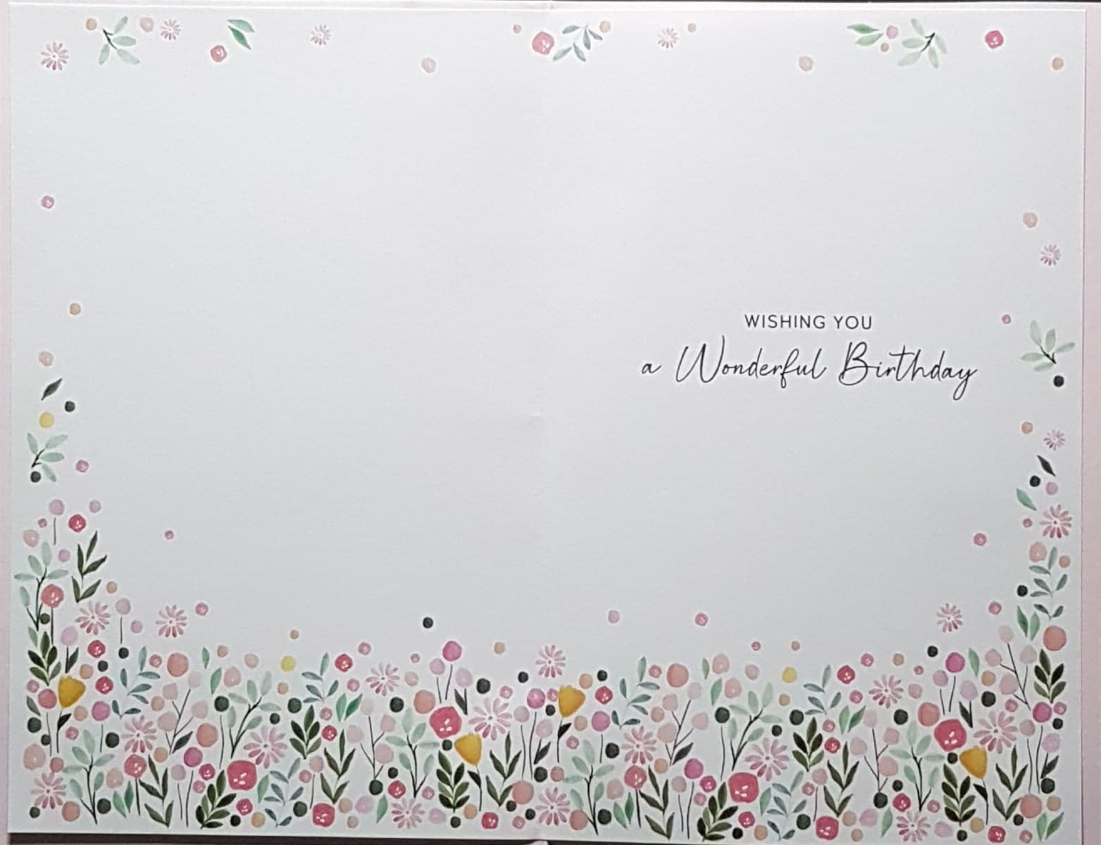 Birthday Card - For Someone Very Special & A Pink Background