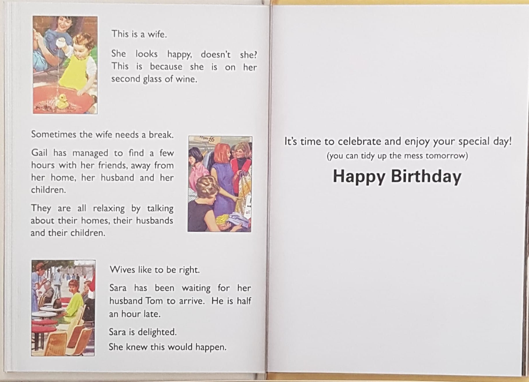 Birthday Card - Wife / A Ladybird Guide