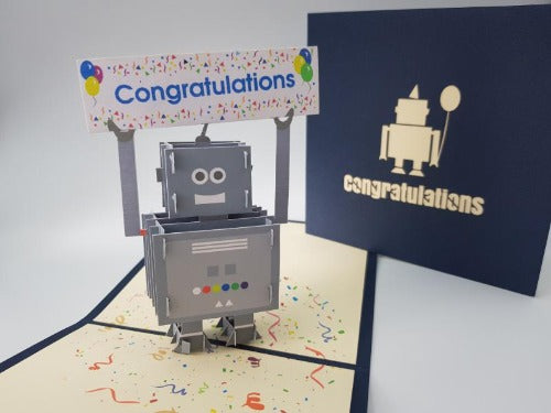 Congratulations Pop Up Card