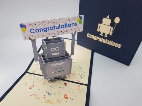 Congratulations Pop Up Card