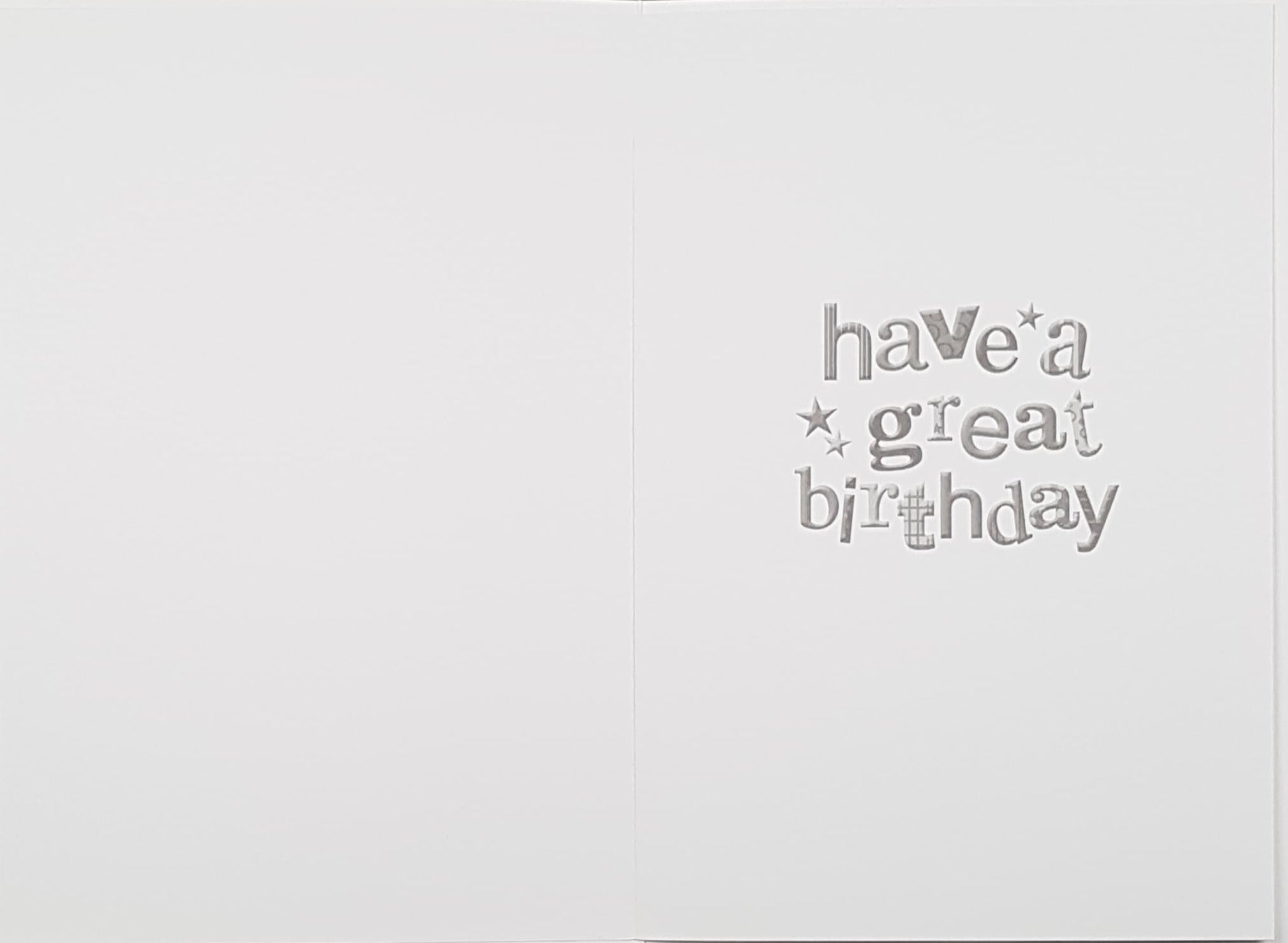 Birthday Card - Brother / Colourful Stars On A White Background