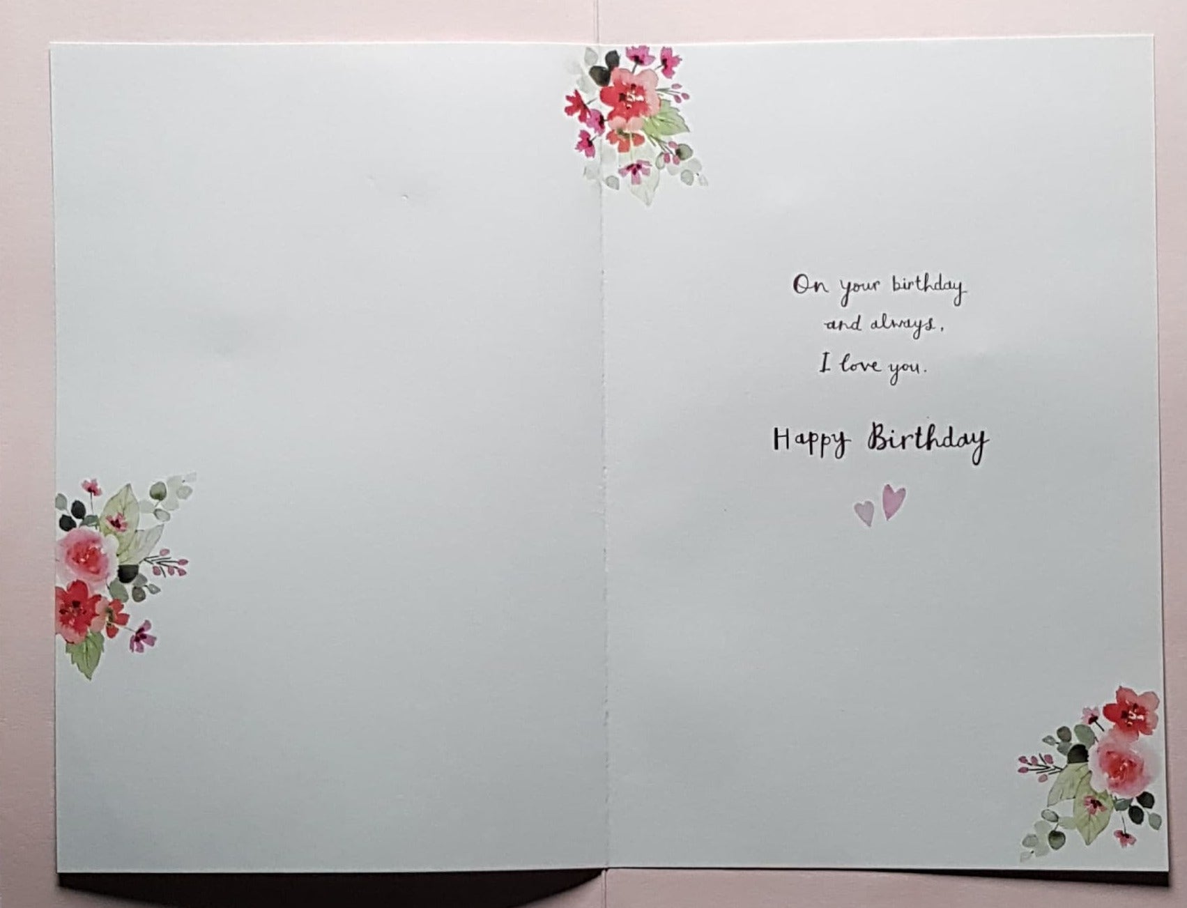 Birthday Card - Wife / Wonderful Wife, Purple 'W' & Flowers