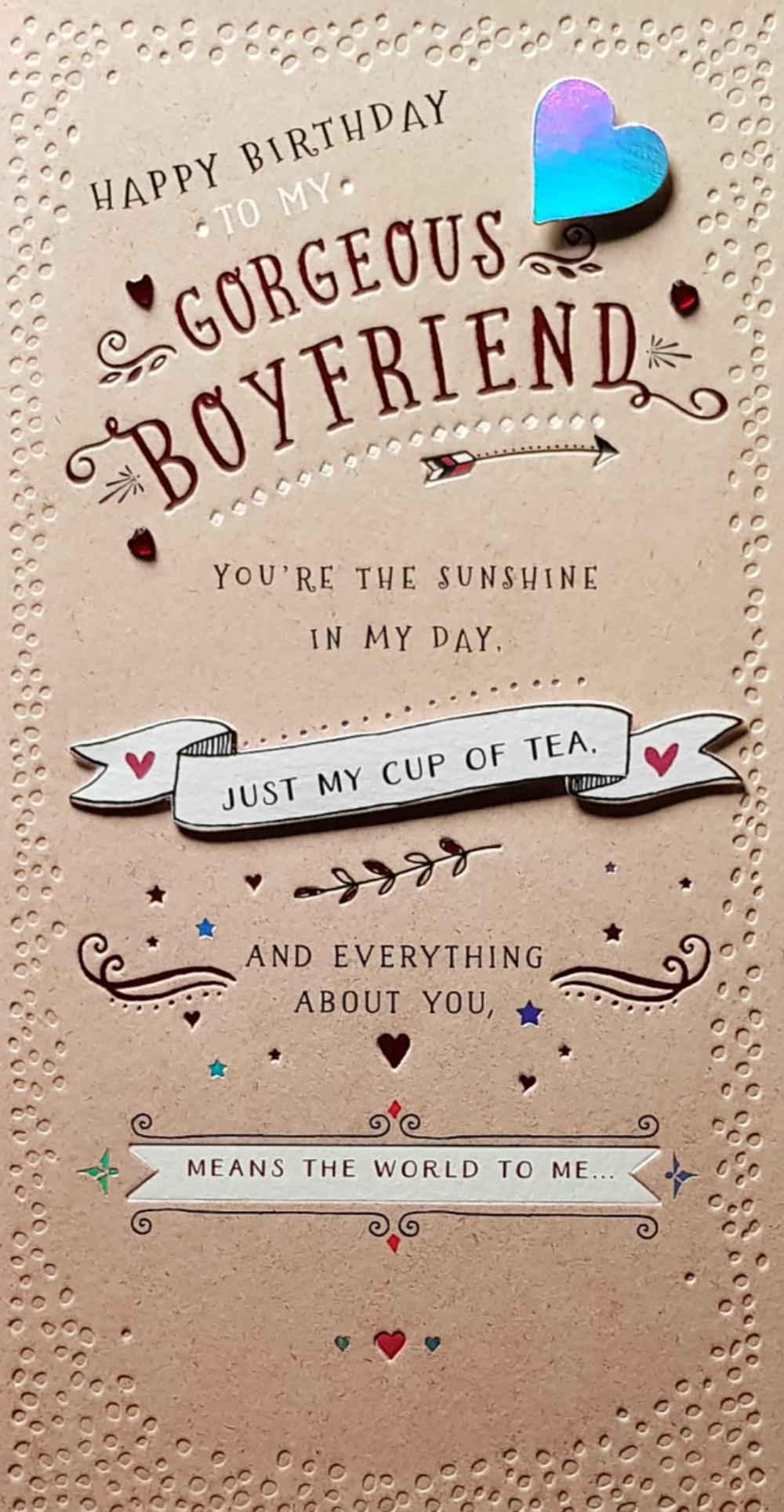 Birthday Card - Boyfriend / You're The Sunshine In My Day