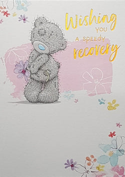 Get Well Card - 'Wishing You A Speedy Recovery' In Gold
