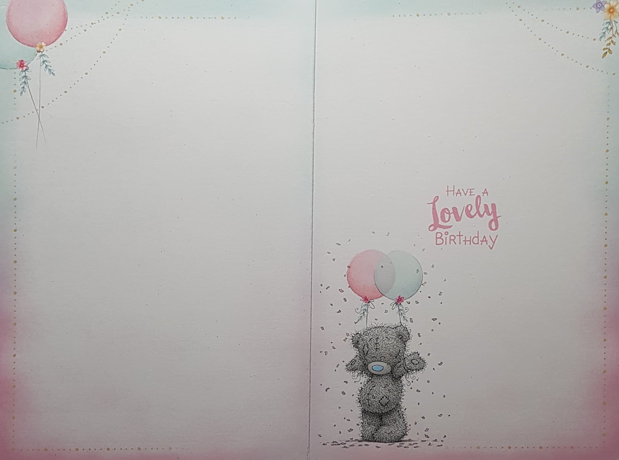 Age 30 Birthday Card - Teddy With Popper & Balloons 'Time to Party!'