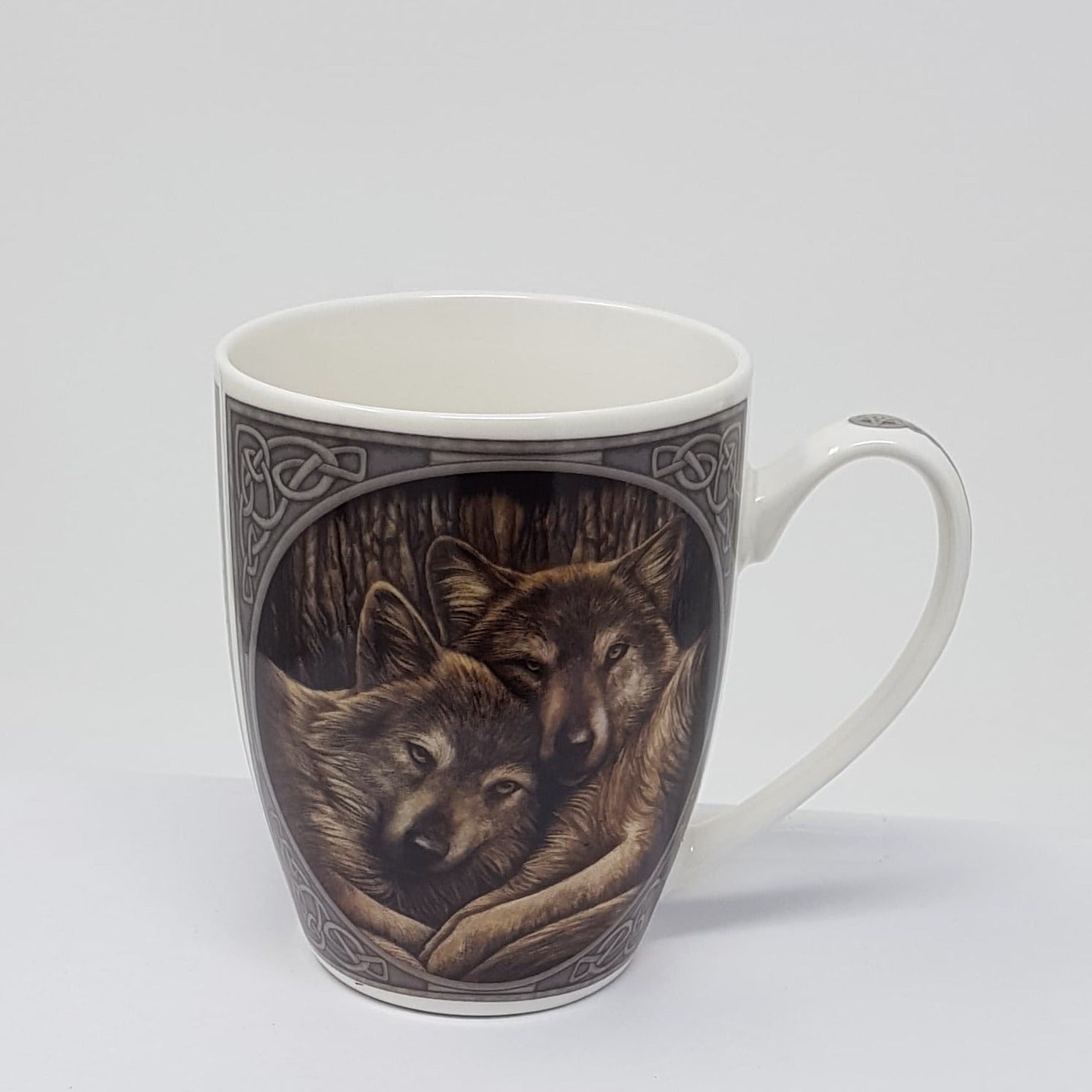 General Gift - Mug / Two Wolves Cuddling 'Loyal Companions'