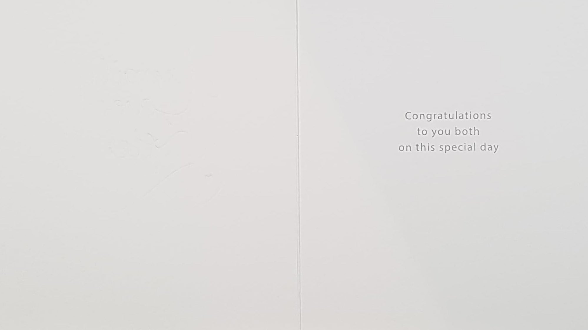 Wedding Card - General / A Shiny Silver Font & A Gold Heart