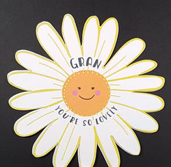 Gran Mothers Day Card - Happy Flower