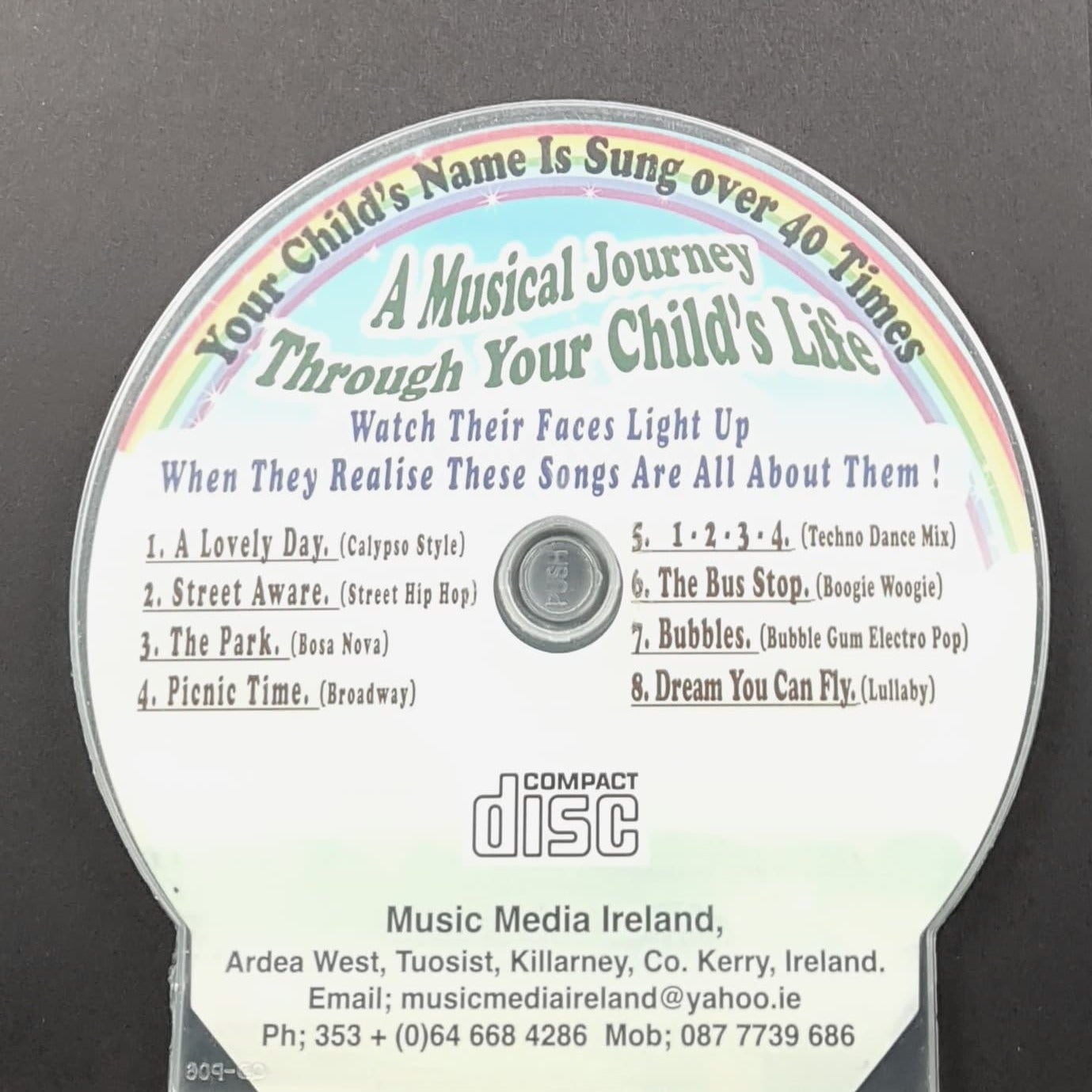 CD - Personalised Children's Songs / Tadgh