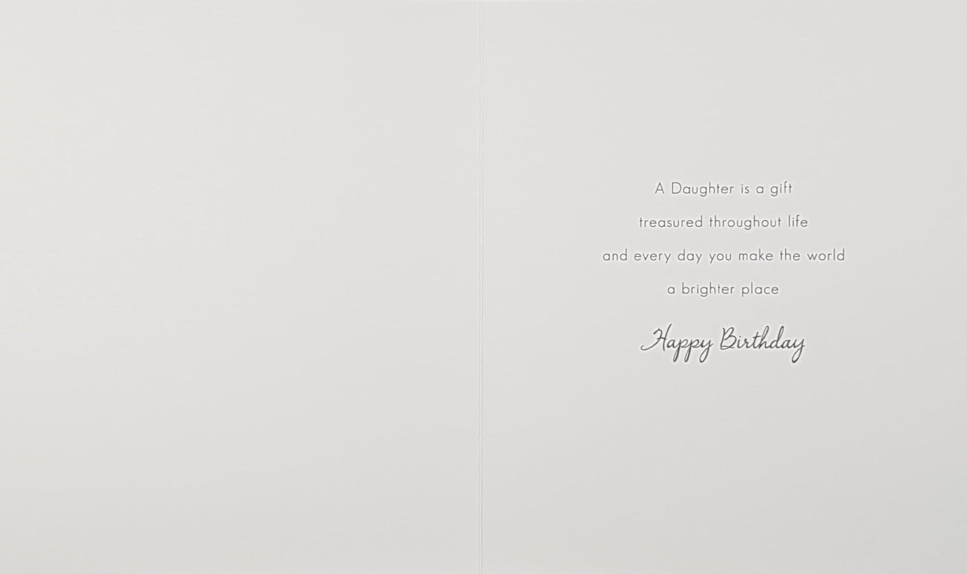 Birthday Card - Daughter / Pink & Yellow Flowers & Butterflies