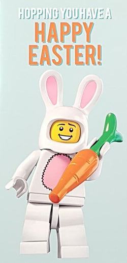 Easter Card - Yellow Man In A Rabbit Costume (Money Wallet)