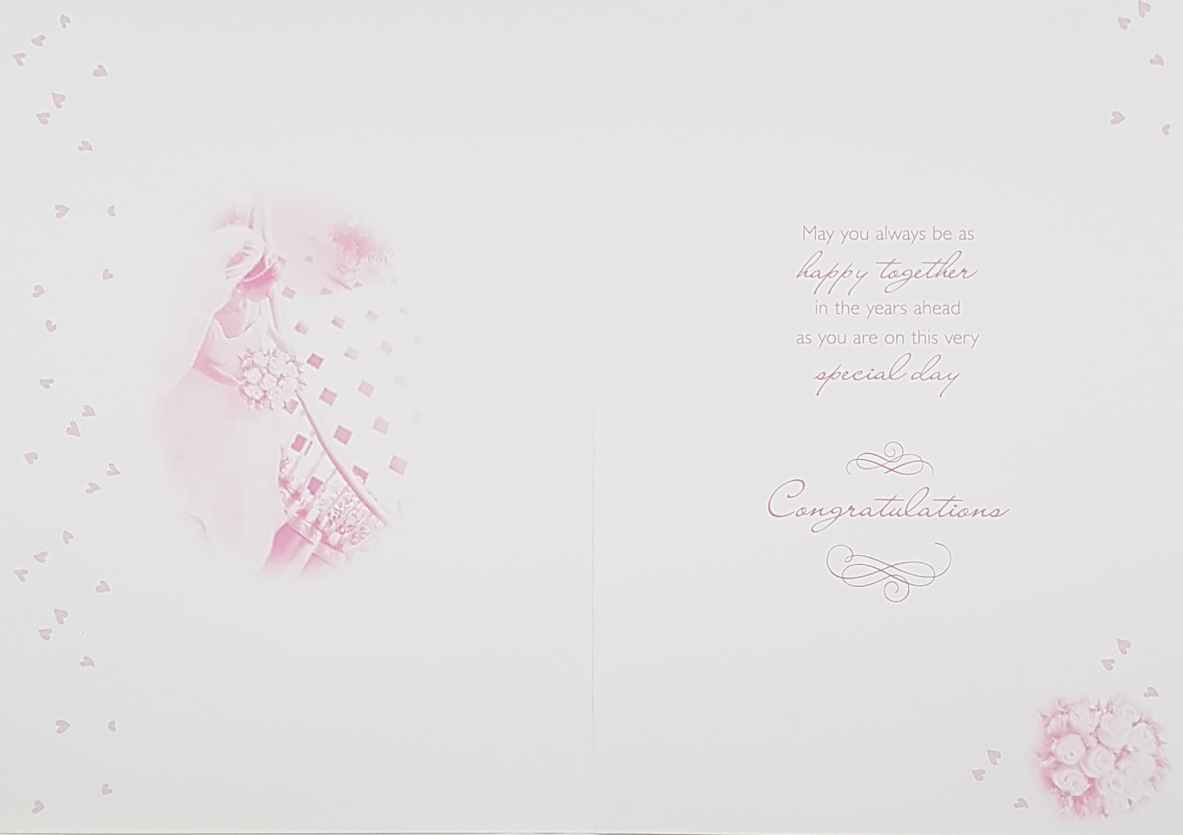 Wedding Card - General / A Bride Walking Down The Staircase