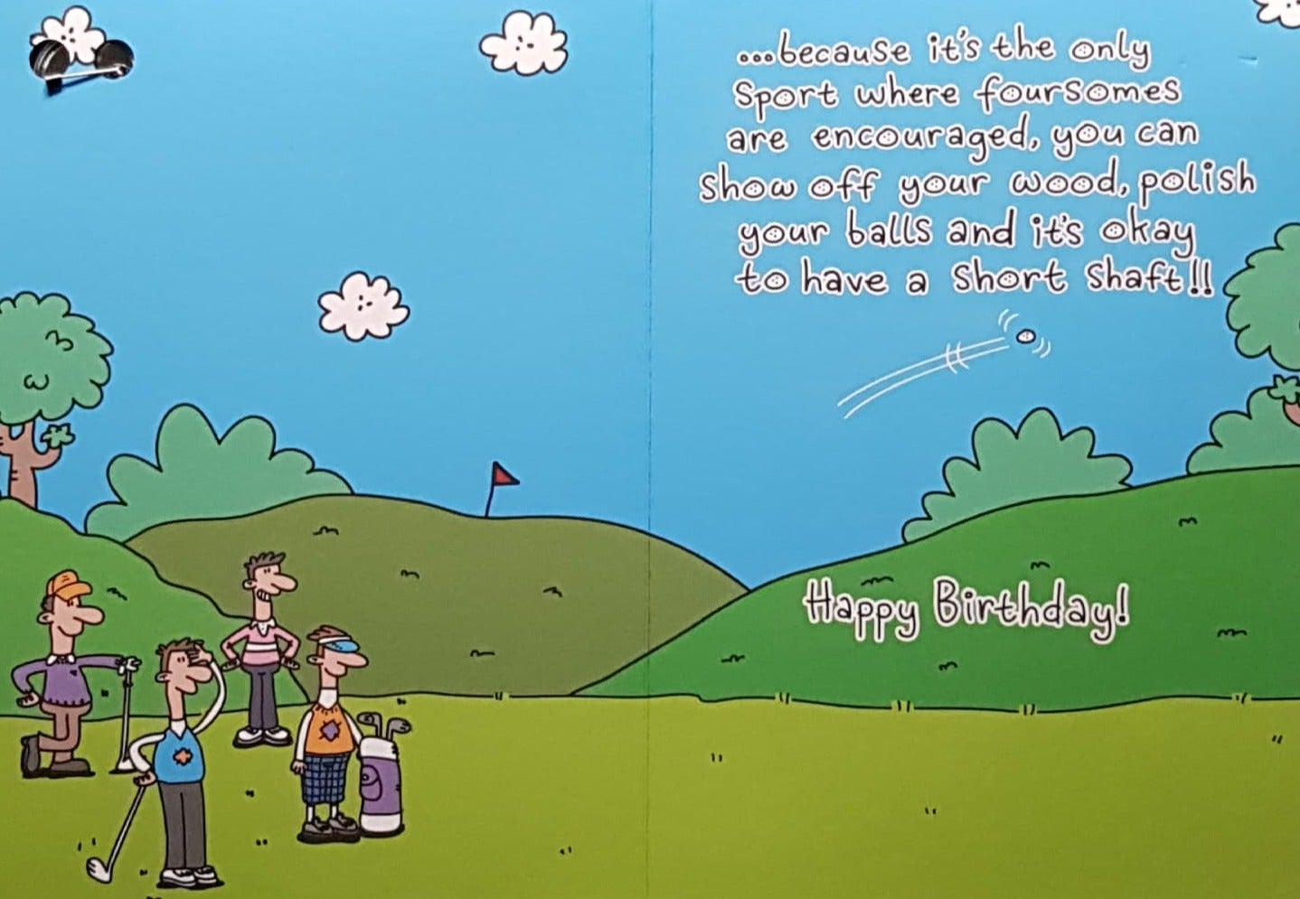Birthday Card - Why Do So Many Men Like Golf?... (Adult Humour)