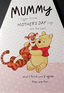 Mummy Mothers Day Card - Tiger Thinks Mothers Day Hugs Are The Best (Pop Up)