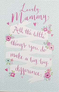 Mammy Mothers Day Card - All The Little Things You Do
