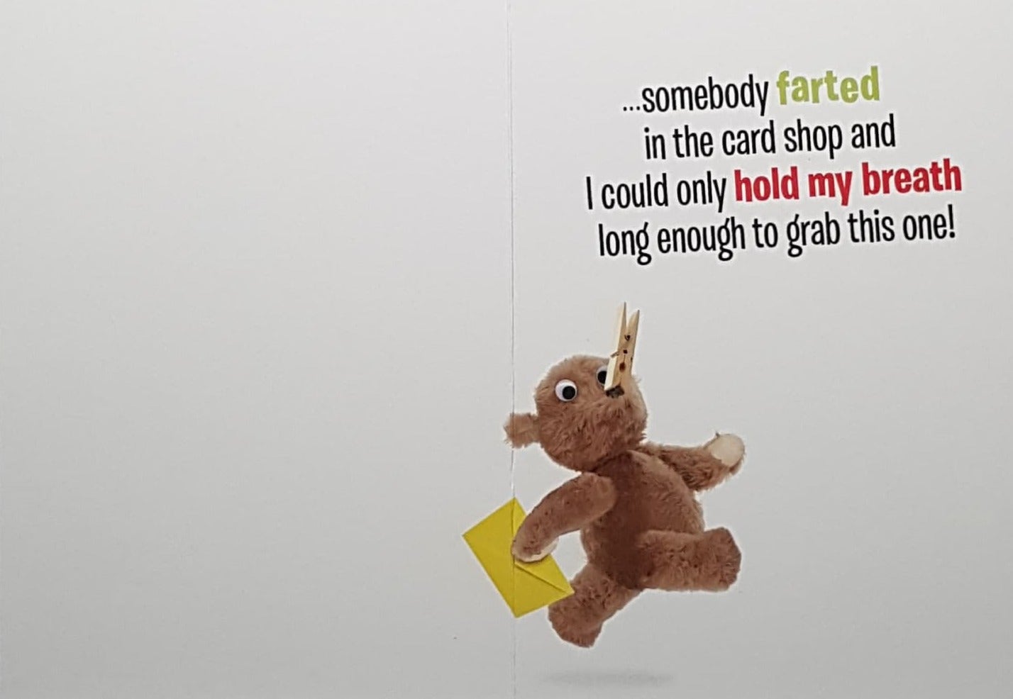 Birthday Card - Somebody Farted In The Card Shop (Humour)