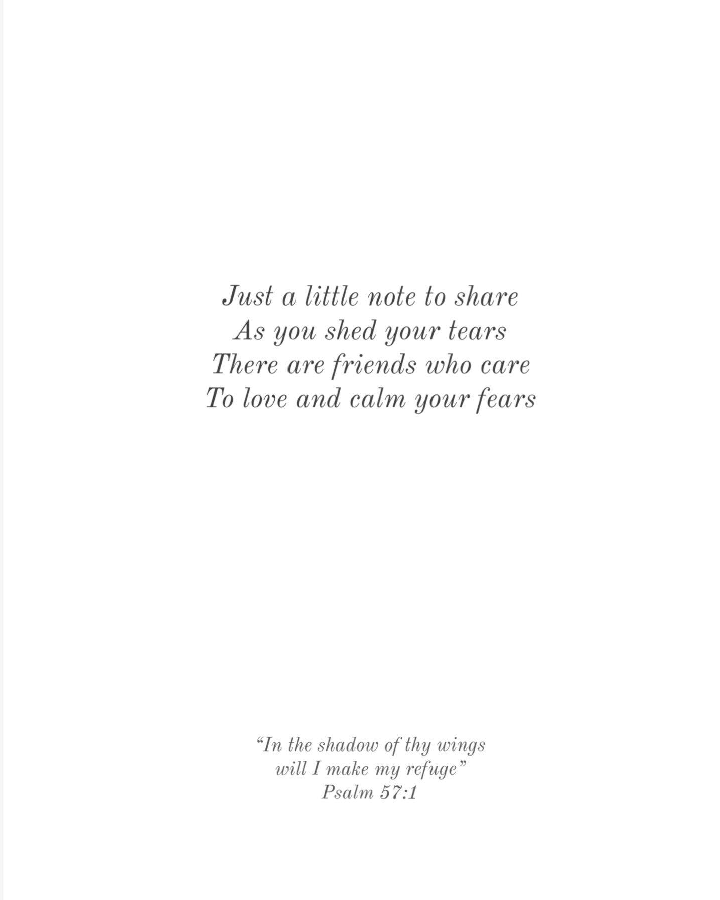 Sympathy Card - Religious / Time Of Bereavement