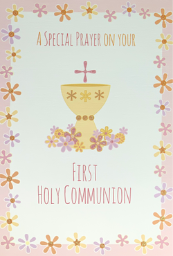 Communion Card - A Special Preyer On Your First Holy Communion