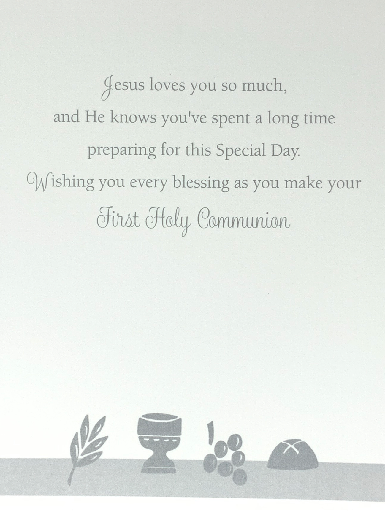 Communion Card - Jesus Loves You So Much