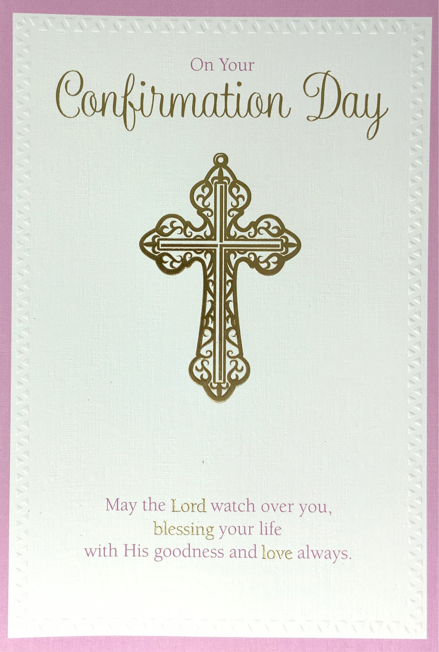 Confirmation Card - May The Lord Watch Over You (Girl)