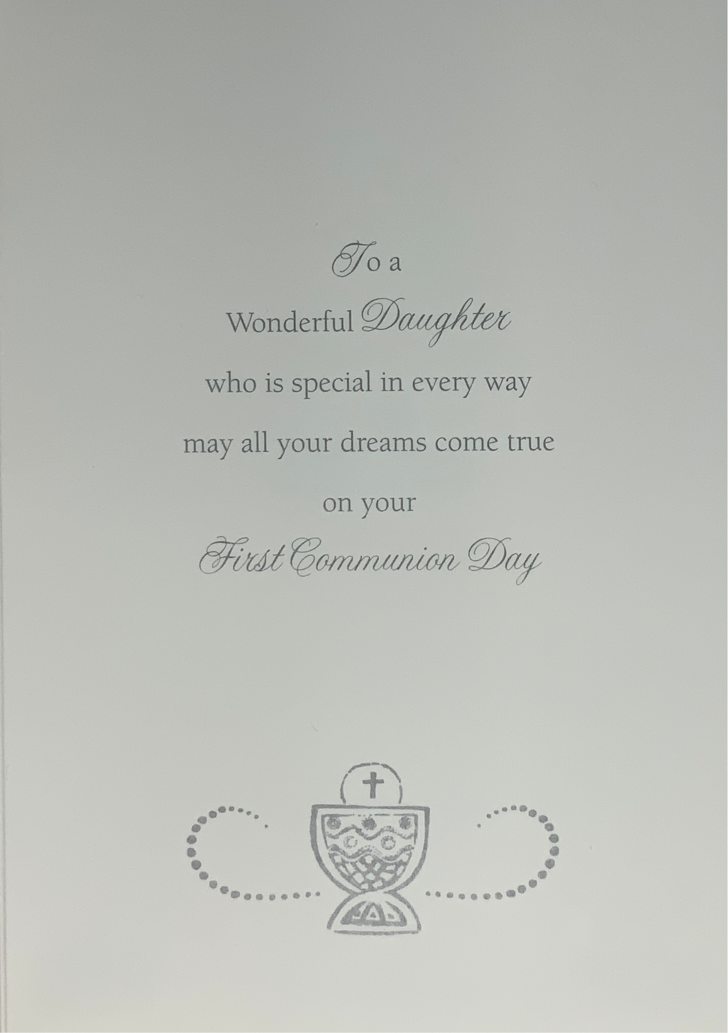 Communion Card - To A Special Daughter