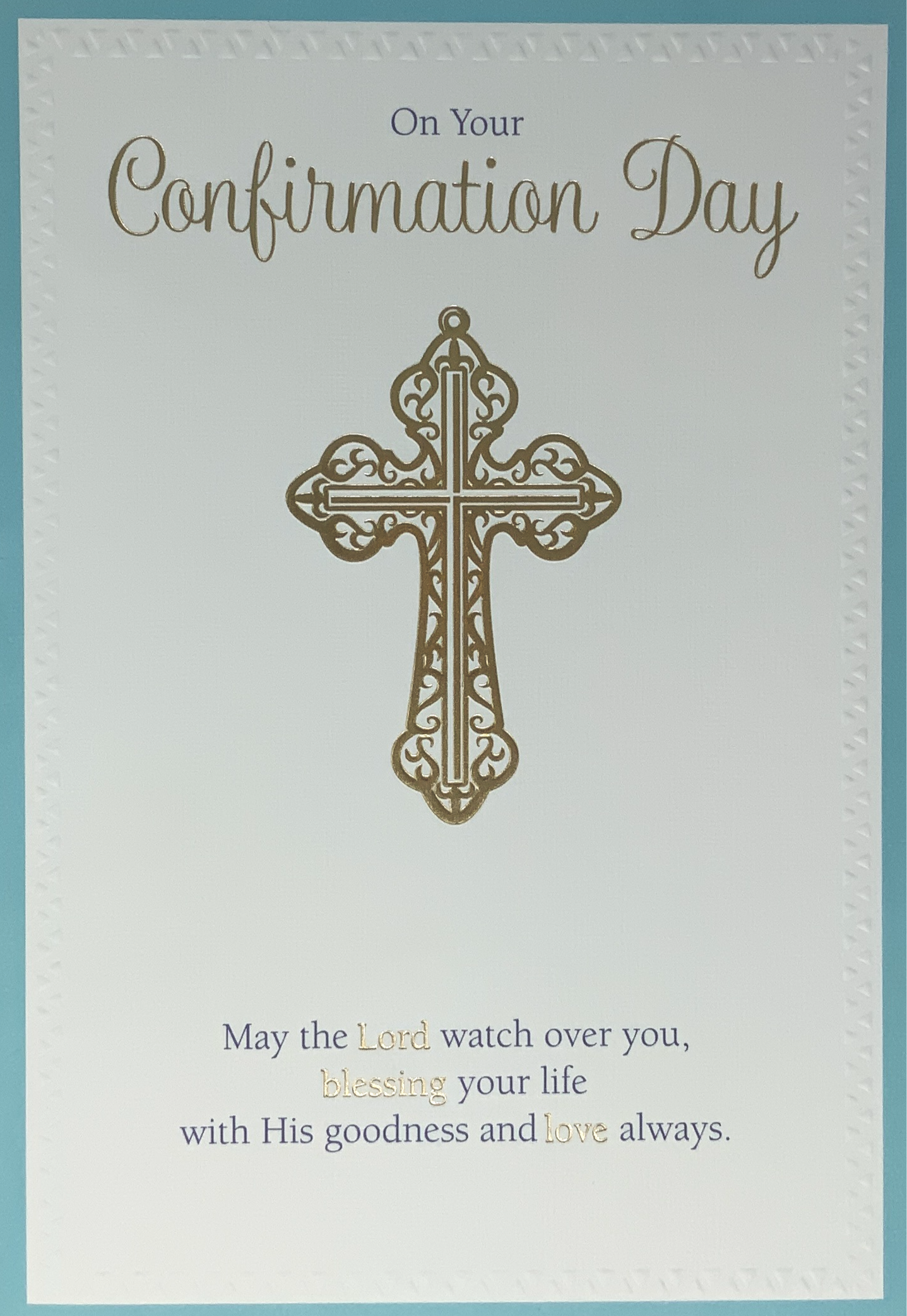 Confirmation Card - May The Lord Watch Over You (Boy)