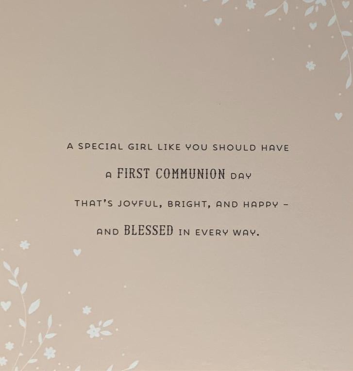 Communion Card - Girl’s Dress & Shoes