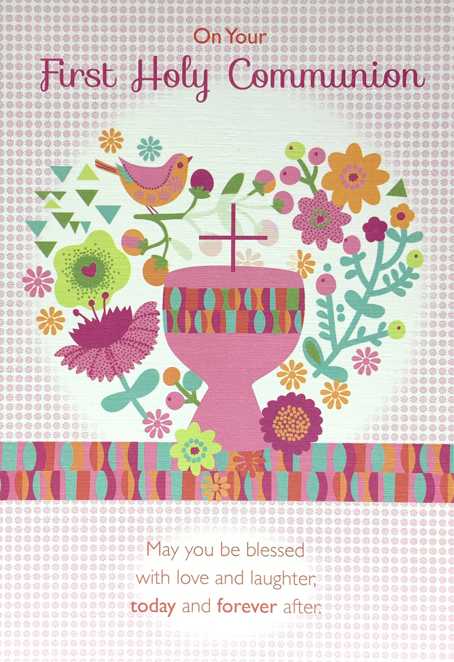 Communion Card - May You Be Blessed With Love (Girl)