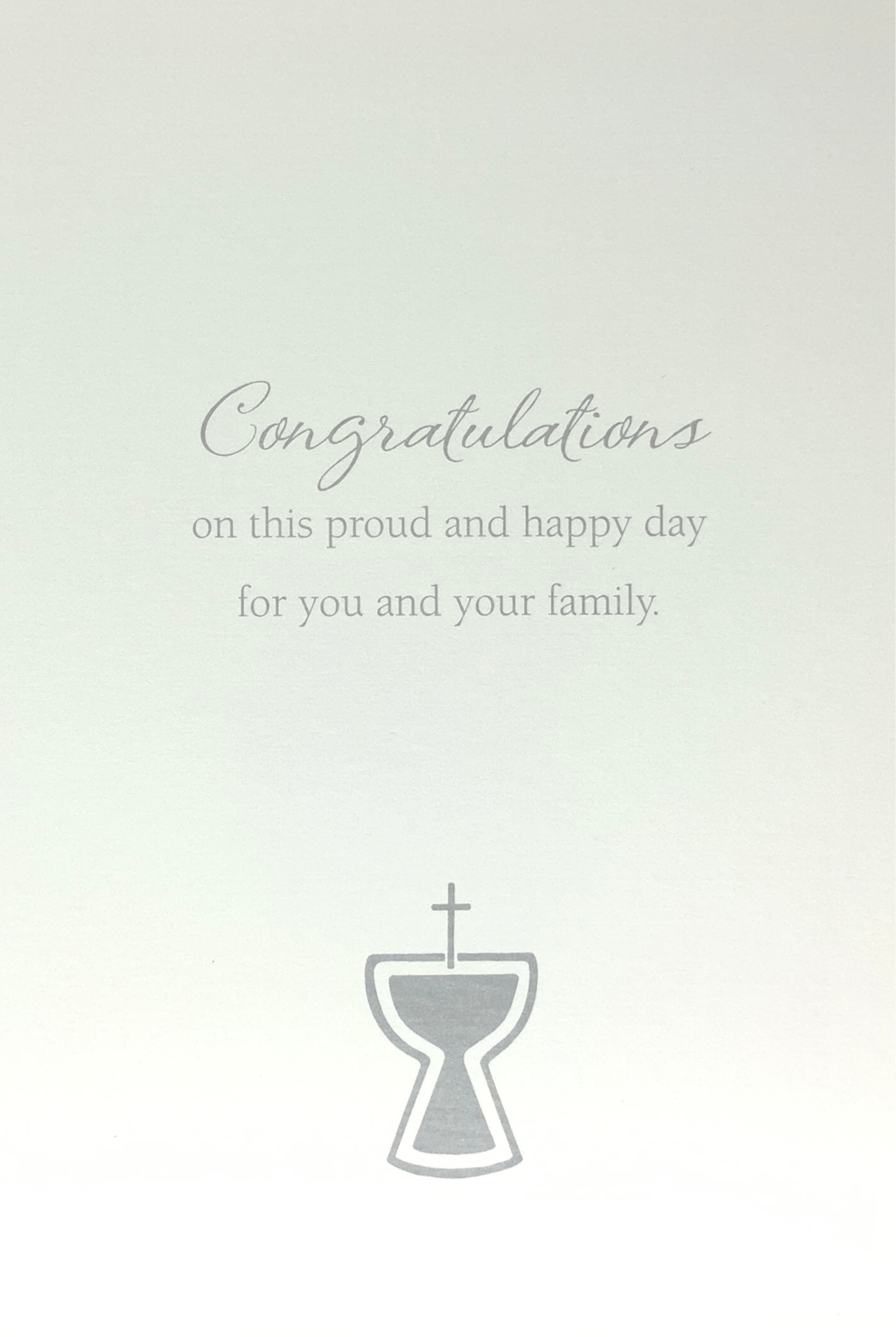 Communion Card - Congratulations On This Proud And Happy Day