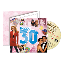 Happy 30th Birthday Card - The Classic Years (Includes CD)