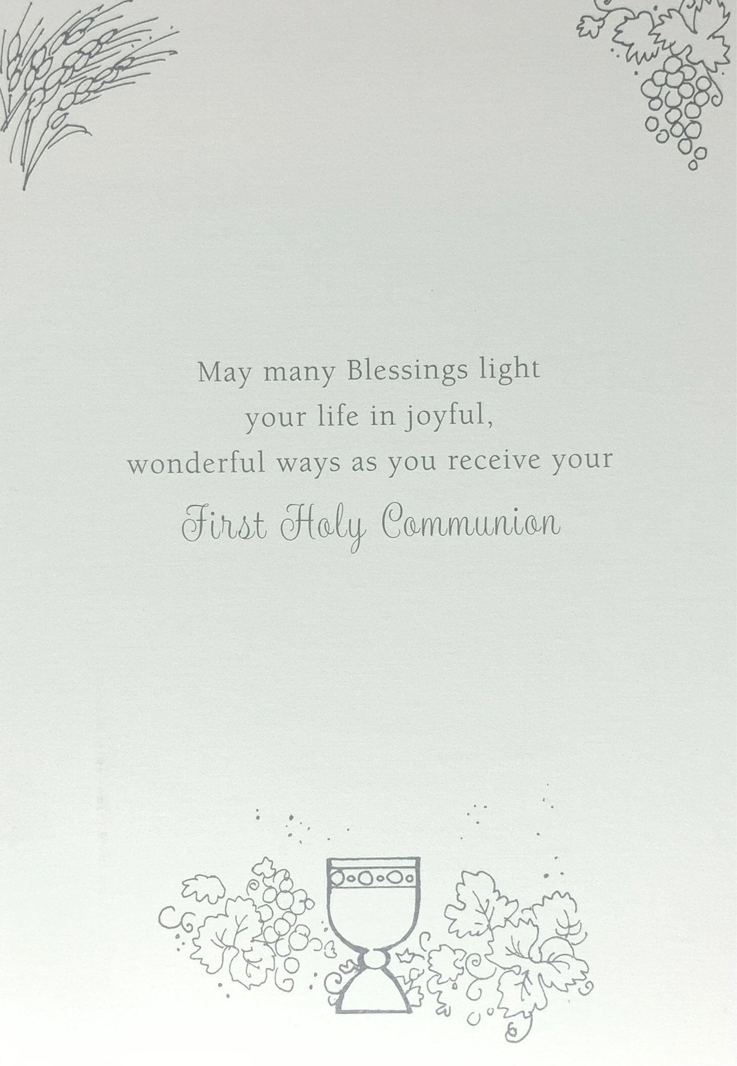 Communion Card - May Many Blessings Light... (Traditional)