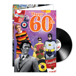 Happy 60TH Birthday Card - The Story Of Your Life (Includes CD)