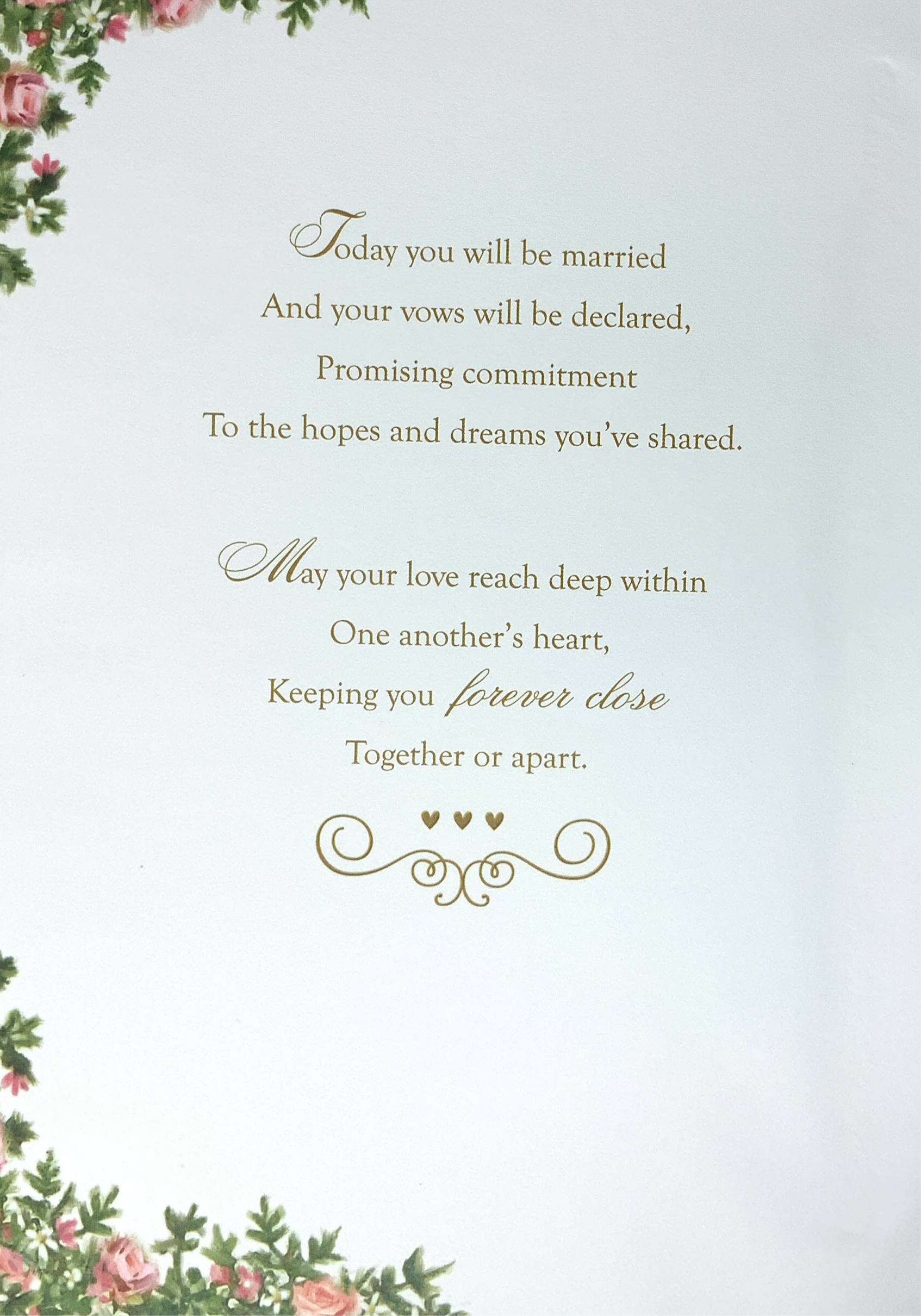Wedding Card - Sister & Your Husband / A Lovely Couple Having A Wedding Kiss