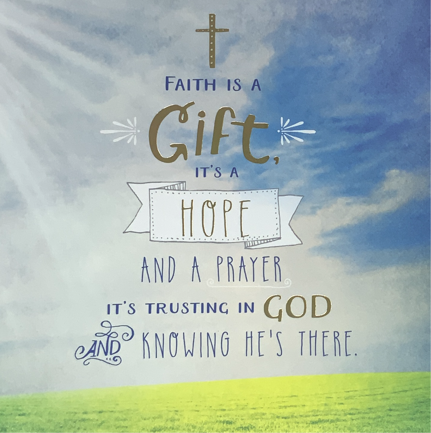 Confirmation Card - Faith Is A Gift