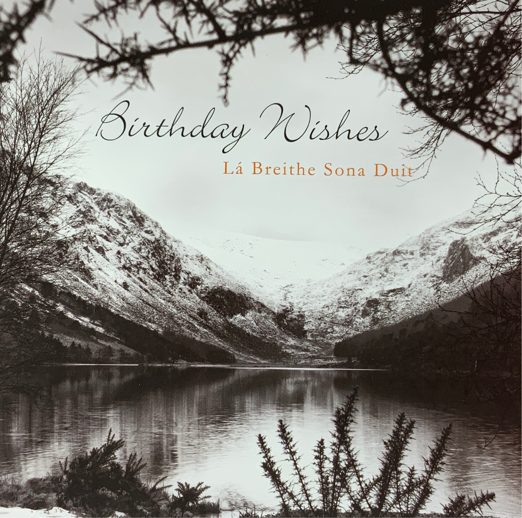 Birthday Card - Glendalough Lake