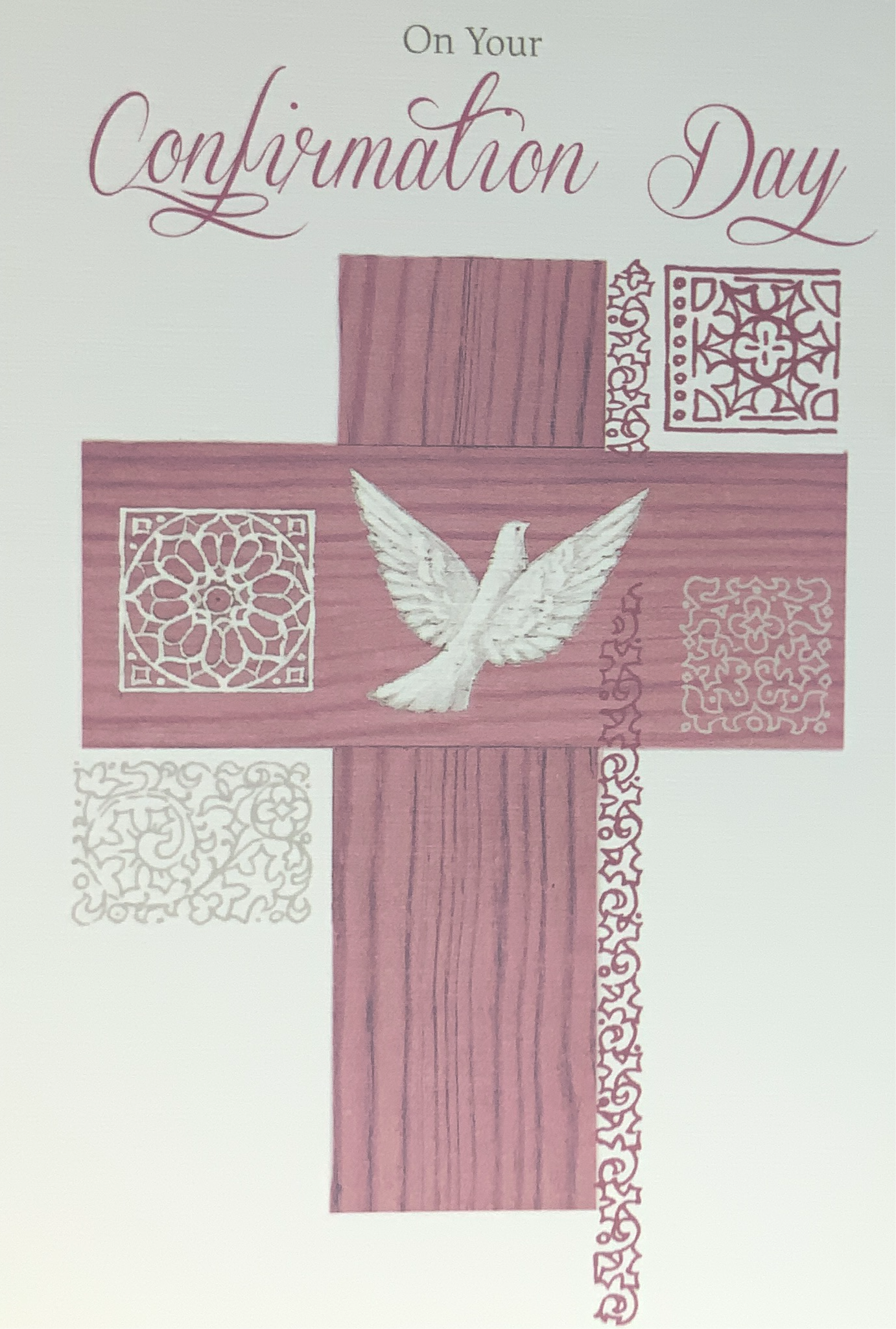 Confirmation Card - Cross With Celtic Ornaments (Girl)