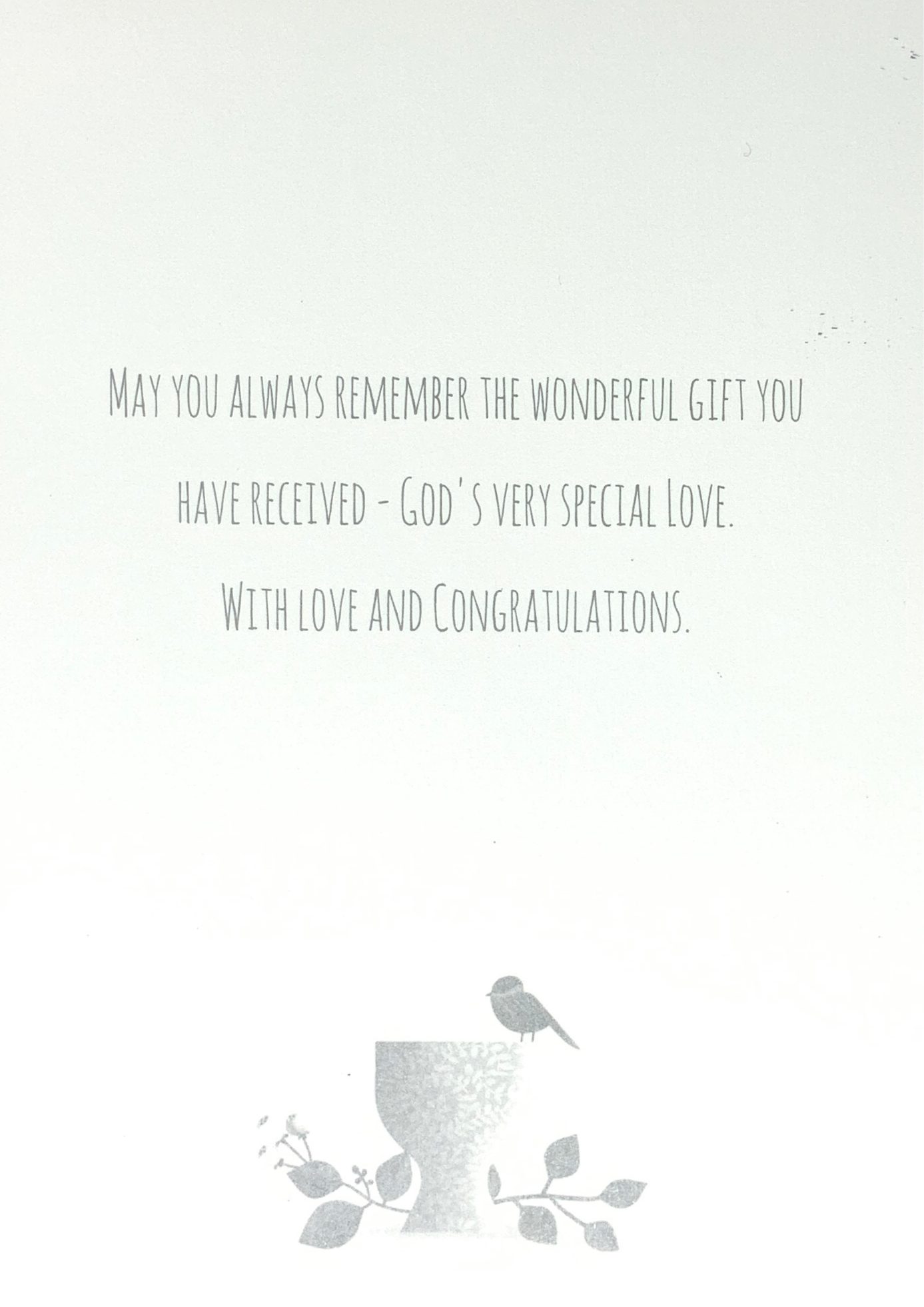 Communion Card - With Love And Congratulations (Girl)