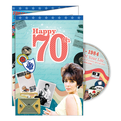 Happy 70TH Birthday Card - The Story Of Your Life (Includes DVD)