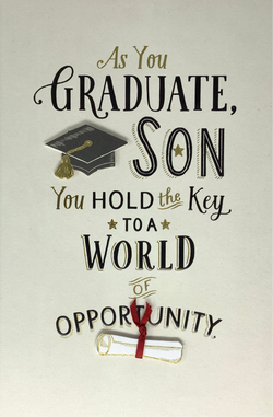 Graduation Card - It Means So Much (Son)