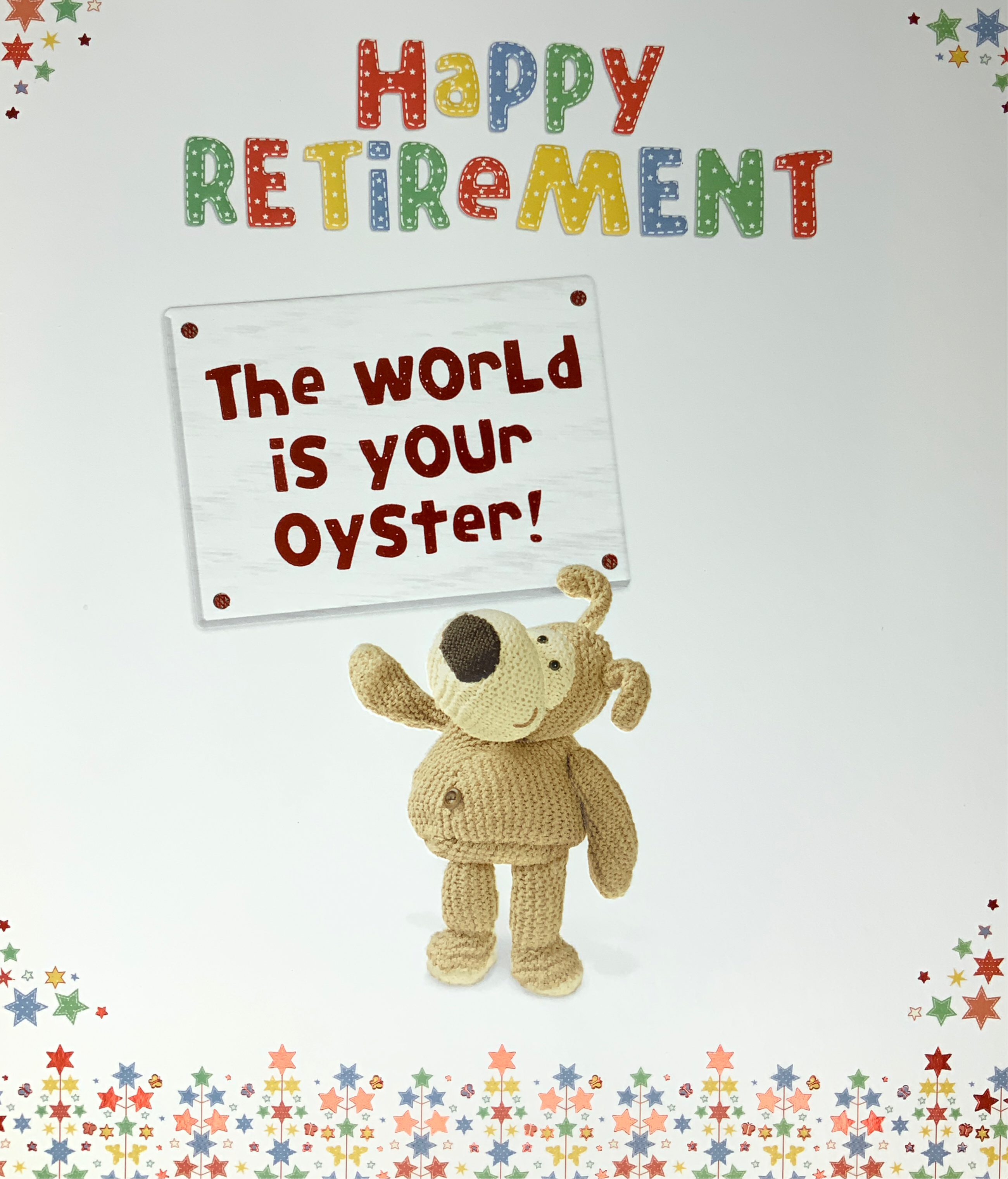 Retirement Card - The World Is Your Oyster ( Large )